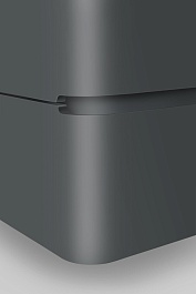 Am.Pm Тумба с раковиной Sensation 100 антрацит, глянцевая – фотография-9